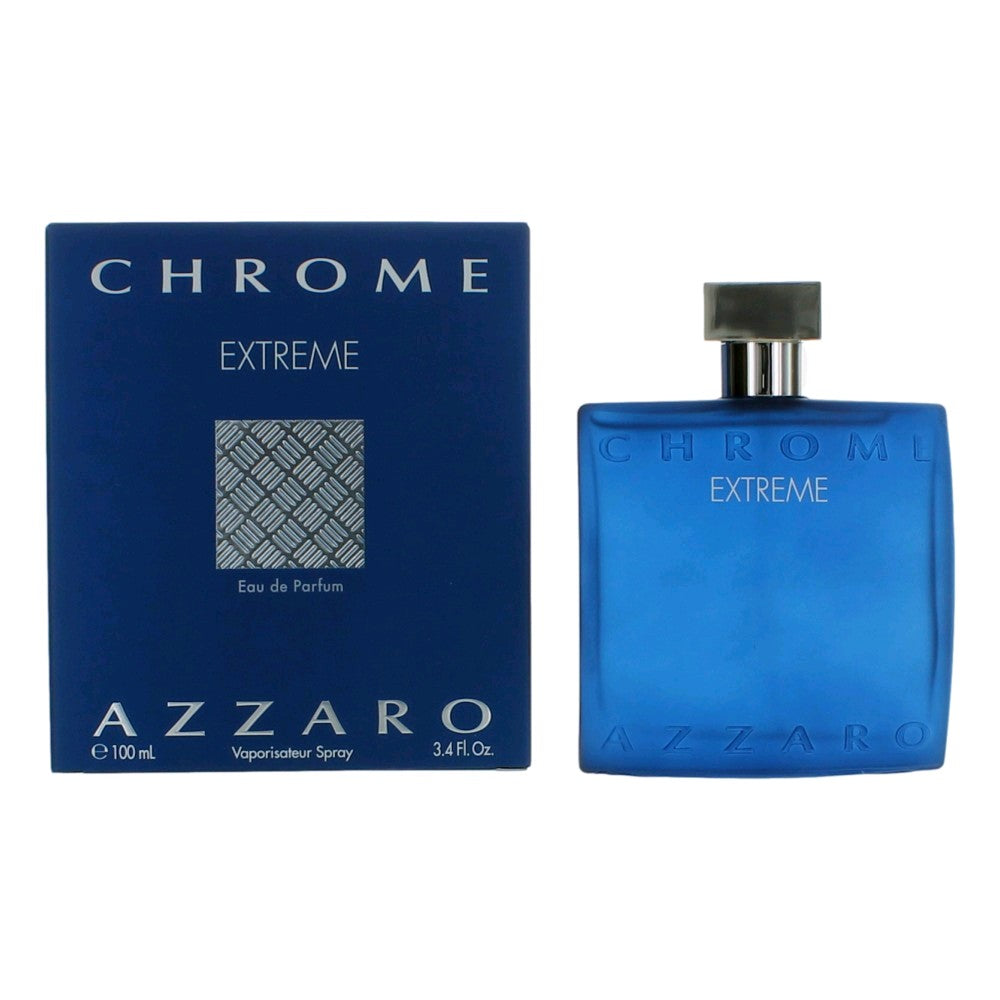 Bottle of Chrome Extreme by Azzaro, 3.4 oz Eau De Parfum Spray for Men